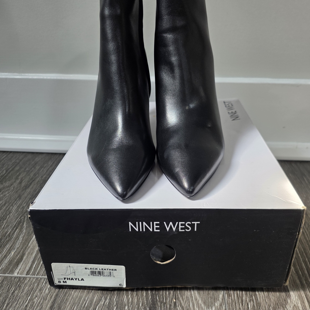 Nine West Black Leather Women's Boots
